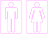 Toilet Outline Pink Clip Art