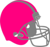 Pink Football Helmet Clip Art