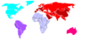 Map World Colors Clip Art
