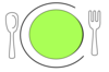 Plate Green Clip Art