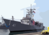 Uss Mcclusky (ffg 41) Pulls Into Her Berth At Naval Station San Diego Clip Art