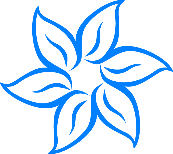 blue flower clipart - photo #43