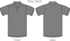 Polo Shirt Grey2 Clip Art