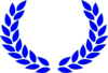 Olive Wreath Blue Clip Art