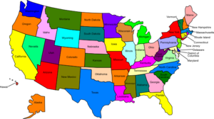 Us Map With States Clip Art at Clker.com - vector clip art online