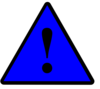 Black Blue Black Warning 1 Clip Art
