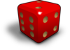 Red Dice Clip Art