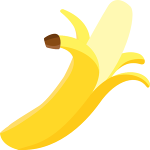 Simple Peeled Banana Clip Art