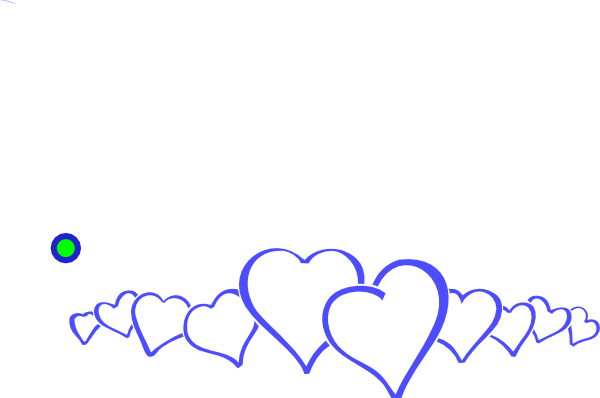 Blue Heart Line Clip Art At Vector Clip Art Online Royalty