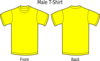 Camiseta Amarela Clip Art