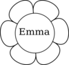 Emma Window Flower 1 Clip Art