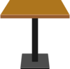 Small Wood Table Clip Art