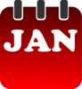 January Calendar Clip Art