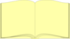  Yellow Book Outline Clip Art