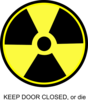 Radioactive Toilet Sign Clip Art