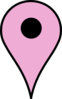 Map Pin White-violet Clip Art