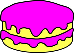 Pink Cake No Candle Clip Art