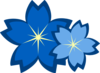 Blue Flowers Clip Art