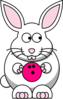 Bowling Rabbit Clip Art