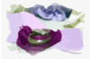 Rings On Purple Petals Clip Art