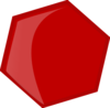Hexagon Red Clip Art