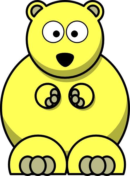 yellow bear clipart - photo #2