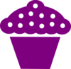Cupcake Black Violeta Clip Art