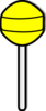 Yellow Lollipop Clip Art