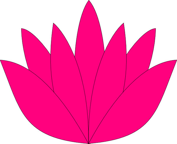 lotus flower outline clip art free - photo #19