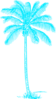 Blue Palm Tree Clip Art