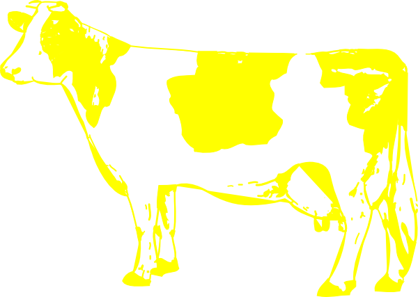 yellow cow clipart - photo #9