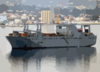 The Military Sealift Command (msc) Large, Medium-speed Roll-on/roll-off Ship Usns Bob Hope (t-akr 300) Sits At Anchorage In Souda Harbor. Clip Art