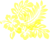 Hibiscus Light Yellow Clip Art