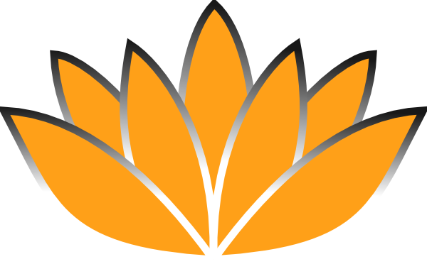 Orange Lotus Flower Picture Iii Clip Art at Clker.com - vector clip art