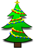 Decorated Christmas Tree Clip Art