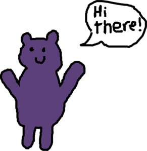 Purple Teddy Bear Clip Art