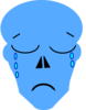 Light Blue Sad Clip Art