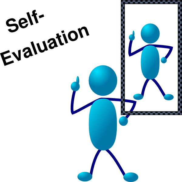 Blue Stick Man Self Evaluation Clip Art at Clker.com - vector clip art