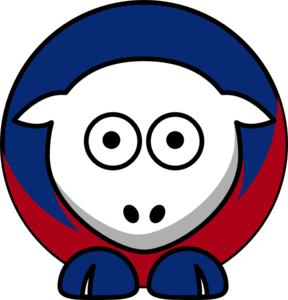 Sheep - Pennsylvania Quakers - Team Colors - College Football Clip Art