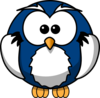 Blue Owls Clip Art