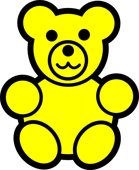 yellow bear clipart - photo #1