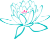 Green Pink Lotus Clip Art