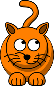 Cat Looking Right-up Clip Art