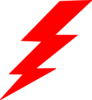 Lightning-red Clip Art at Clker.com - vector clip art online, royalty