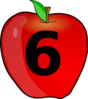 Counting Apple Clip Art