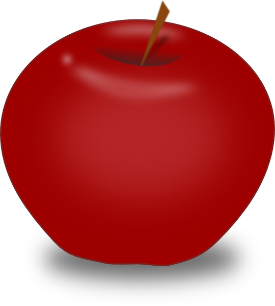 clipart red apple - photo #36