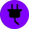Electricity Purple-black Clip Art