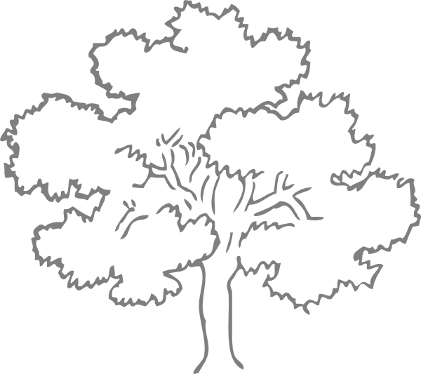 oak tree clipart. Grey Oak Tree clip art