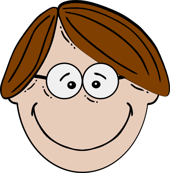 clipart girl with brown hair and glasses - photo #11