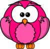 Pink Owl Fred Clip Art